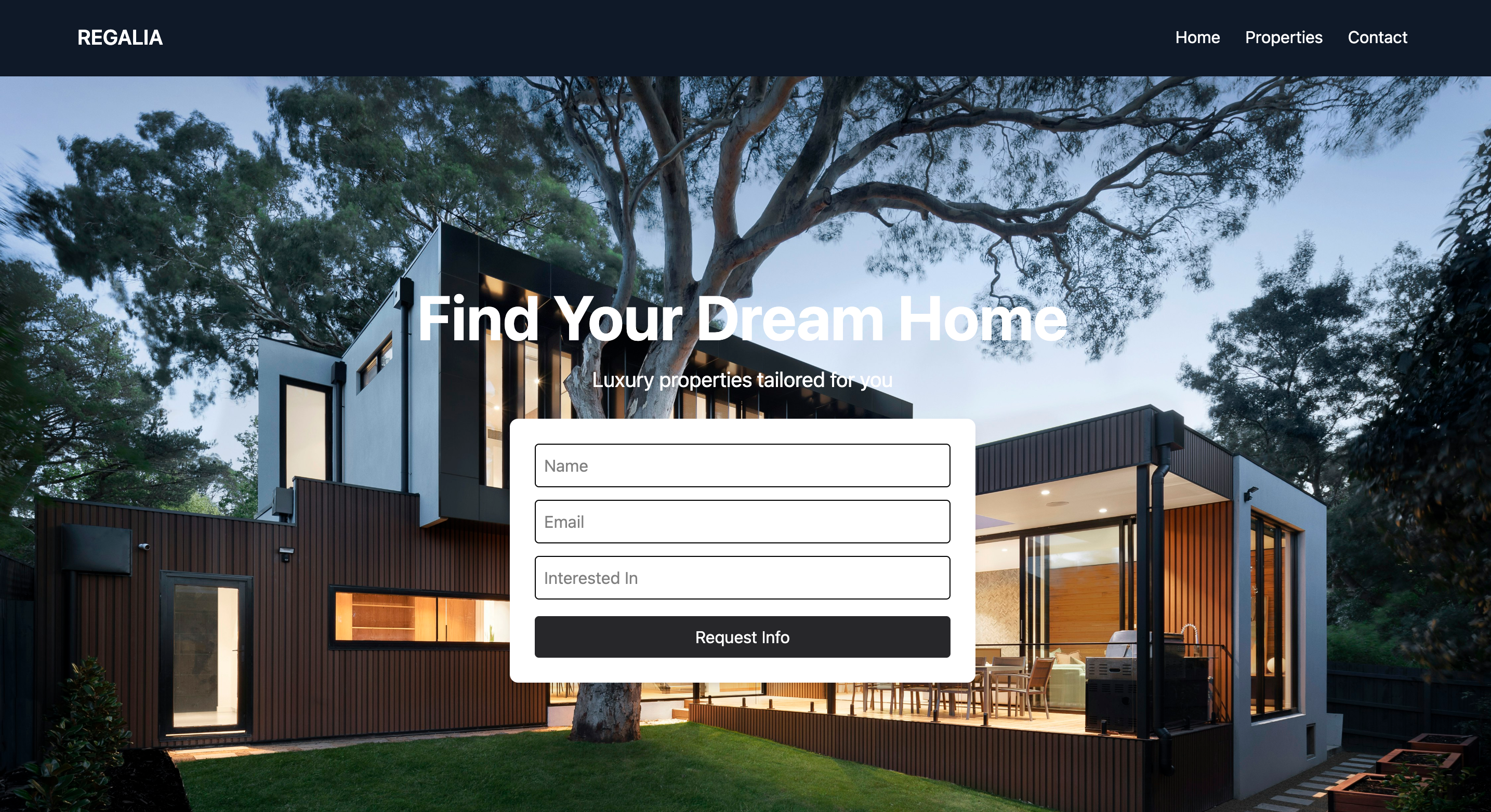 Real Estate Landing Page